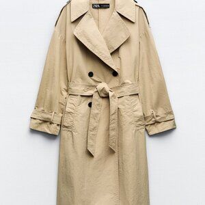 Zara water repellent trench coat